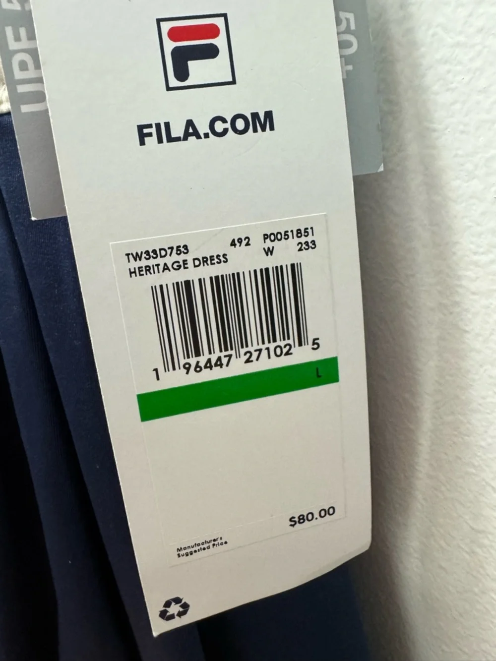 Fila Women's Heritage Tennis Dress - Picture 7 of 7